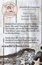 Load image into Gallery viewer, Seashells and Seahorses - charts PLUS Seahorse Thread holder!