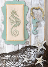 Load image into Gallery viewer, Seashells and Seahorses - charts PLUS Seahorse Thread holder!