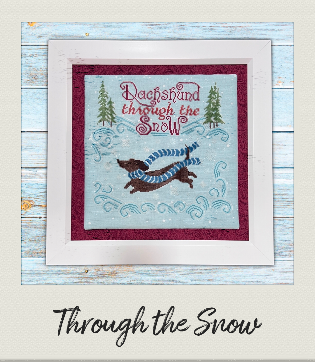 Primark dachshund top through the snow