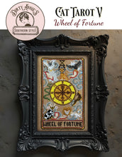 Load image into Gallery viewer, Cat Tarot V - Wheel of Fortune
