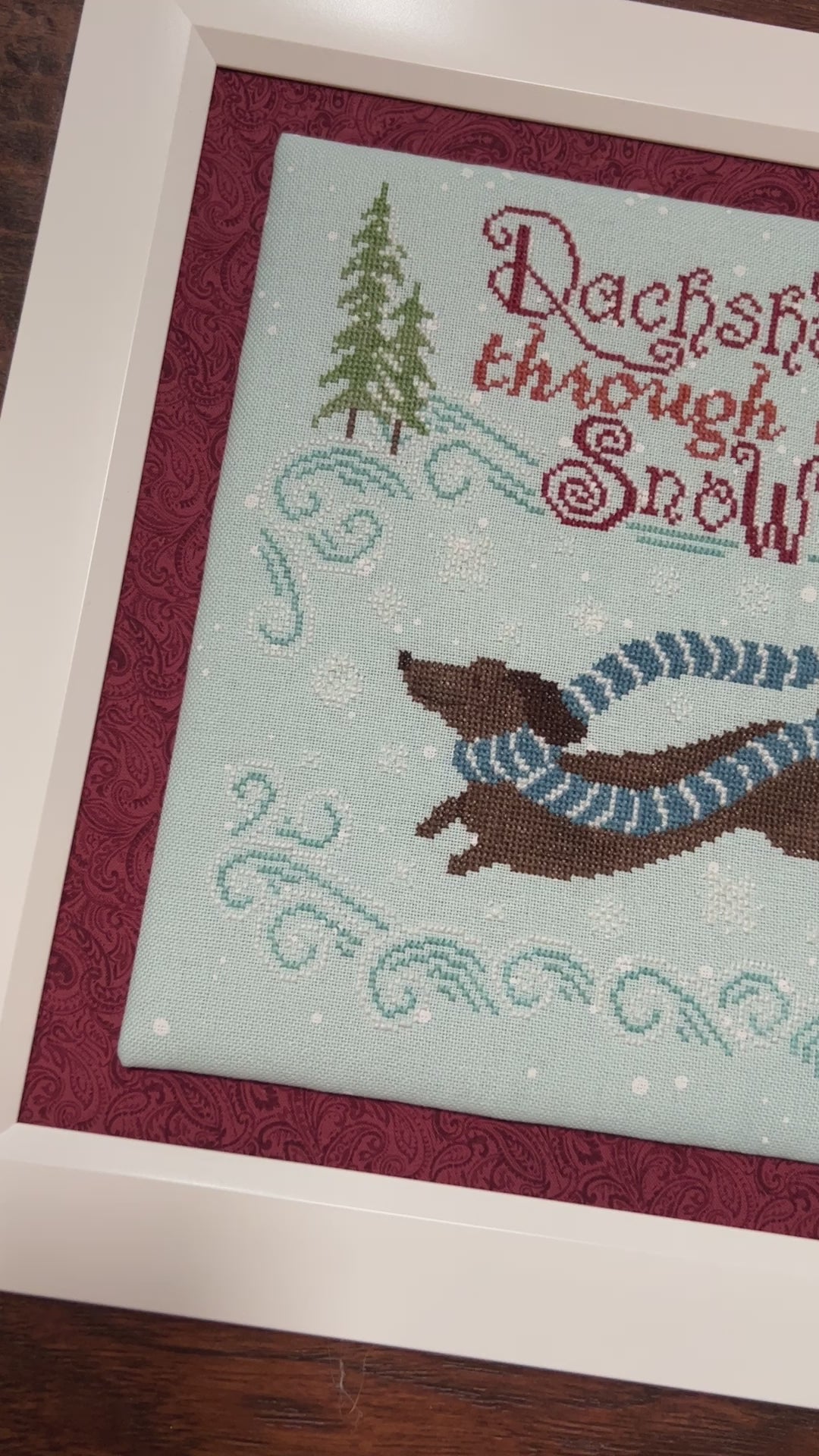 Primark dachshund online through the snow