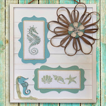 Load image into Gallery viewer, Seashells and Seahorses - charts PLUS Seahorse Thread holder!
